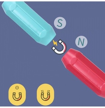 НАБОР МАГНИТНЫХ БЛОКОВ ДЛЯ СТРОИТЕЛЬНЫХ ПАЛОК 64 ШТ.
