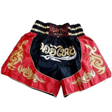 Spodenki Bokserskie Kickboxing Muay Thai MMA - Czerwone XL