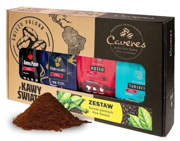 Zestaw kaw mielonych Arabica Robusta prezent dla BABCI DZIADKA