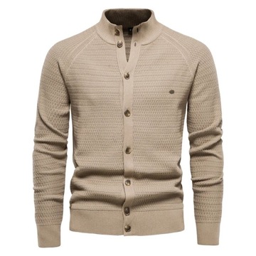 Men's Knitted Sweater Cardigan Cotton High Quality