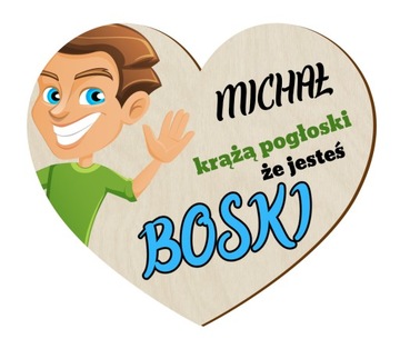 Dzień CHŁOPAKA prezent upominek MAGNES M
