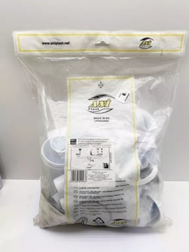 SYFON ZLEWOZMYWAKOWY PODWÓJNY Z WYJŚCIEM DO PRALKI ANI PLAST