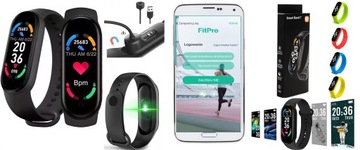 SMARTBAND M7 OPASKA SPORTOWA SMARTWATCH + 2 PASKI