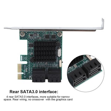 Плата расширения SATA 3.0, 4-портовая плата