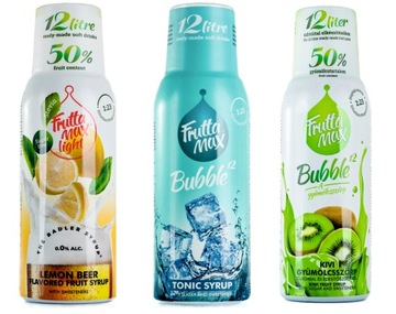 Zestaw FruttaMax Tonic, Kiwi, Radler Cytrynowy Light 3x500 ml