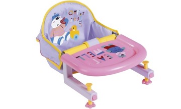 Krzesełko do karmienia Zapf Baby Born różowe