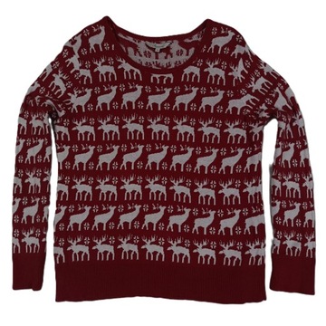 SWETER DAMSKI ŚWIĄTECZNY R.48_PEACOCKS