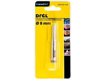 DREL wiertło otwornica do gresu płytek 8 mm. HEX