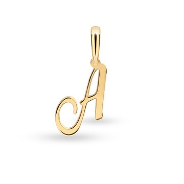 ЗОЛОТОЙ МОДНЫЙ КУЛОН БУКВА А 585