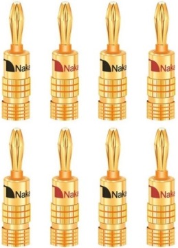 Nakamichi Banánový Konektor Gold Limited 8ks