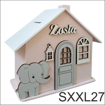 Копилка XXL с НАЗВАНИЕМ, подарок на день рождения для девочки