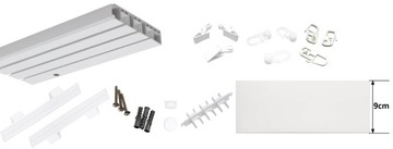 ТРОЙНОЙ потолочный карниз с крышкой Потолочный карниз с крышкой, 9 СМ.