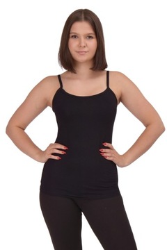 Koszulka wąskie ramiączko bawełniana sportowa 2XL