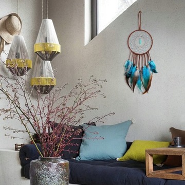 Ловец снов макраме для украшения настенных обручей