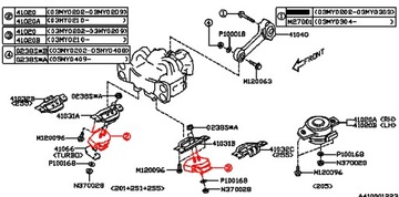 SUBARU FORESTER IMPREZA ULOŽENÍ MOTORU PŘEDNÍ