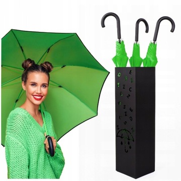 STOJAK NA PARASOLE PARASOLNIK CZARNY METALOWY LOFT
