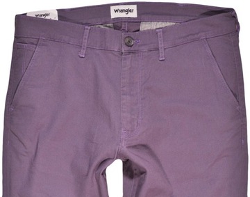 WRANGLER spodnie SLIM purple CHINO W32 L32