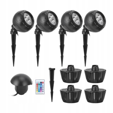 PODWODNE ŚWIATŁO FONTANN RGB LED BASEN LAMPA
