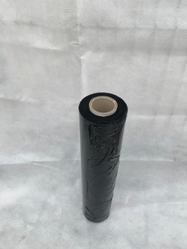 FOLIA STRETCH CZARNA ROLKA 3 KG CIENKA TUBA GILZA