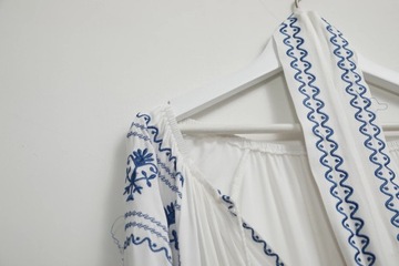 Jastie Bahia Maxi Dress Women Summer Fall Long Sleeve Embroidery Vintage Lo