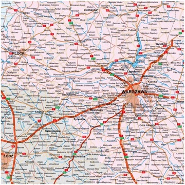Настольный коврик MAP OF POLAND 70x50 Противоскользящий