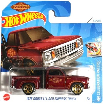 HOT WHEELS 1978 DODGE LI'L RED EXPRESS TRUCK HW CELEBRATION RACERS 2024