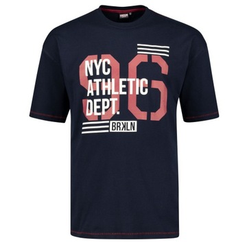 Duża koszulka męska T-SHIRT Adamo duże rozmiary 4XL 142 cm