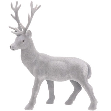 RENIFER WELUR FIGURKA NA STROIK ŚWIĘTA PREZENT XXL 28 cm