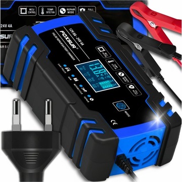 ОРИГИНАЛЬНОЕ ЗАРЯДНОЕ УСТРОЙСТВО FOXSUR-ВЫПРЯМИТЕЛЬ АККУМУЛЯТОРА 24 В 12 В 8 А МОЩНОСТЬ