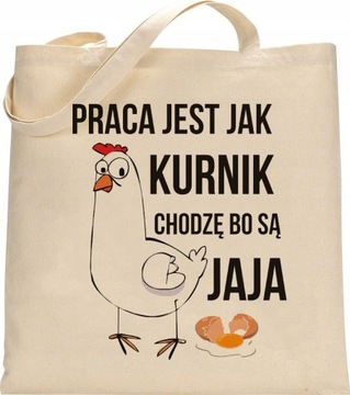 EKO TORBA ZAKUPOWA SHOPPERKA ŚMIESZNE NAPISY RÓŻNE WZORY - RW15