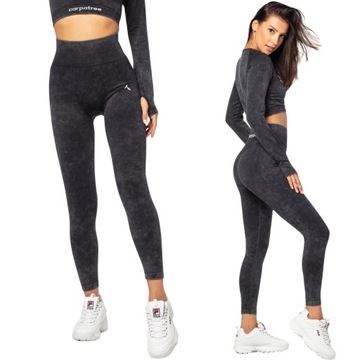CARPATREE LEGGINSY DAMSKIE SPORTOWE GETRY WYSOKI STAN PUSH UP YASMINE