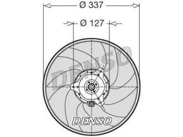 VENTILÁTOR CHLADIČŮ BMW 3 E30 1.8 ALFA ROMEO 33 1.7