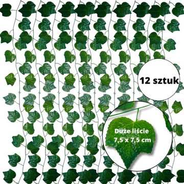 12 x GIRLANDA Z BLUSZCZU SZTUCZNY BLUSZCZ GIRLANDY BLUSZCZU SZTUCZNE KWIATY