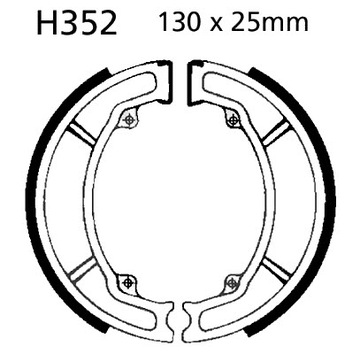 НАКЛАДКИ HAMULOWE EBC H352 HONDA PCX 125 150 10-15 