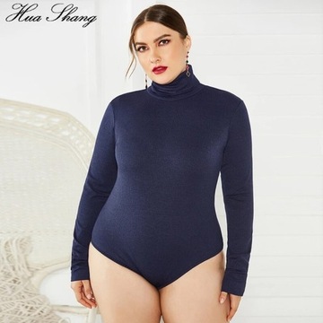 5XL Plus Size Autumn Winter Bodysuits Long Sleeve