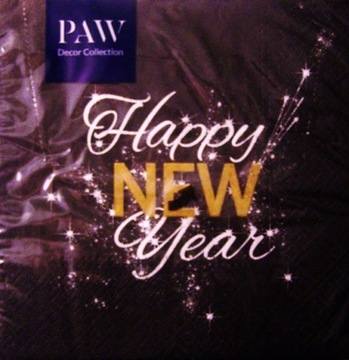 Serwetki z napisem Happy NEW Year 20 szt. w 449