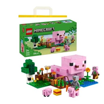2IN1 подарочный набор Lego Lego Minecraft House Piglek и сумка для ребенка