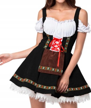 Przebranie strój na imprezę OKTOBERFEST sukienka bawarka heidi rozmiar M/L