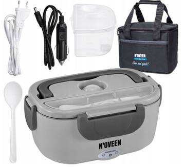 ELEKTRYCZNY PODGRZEWACZ LUNCH BOX POJEMNIK OBIADOWY SAMOCHODOWY Noveen