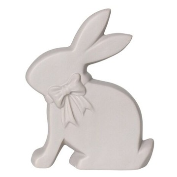 KRÓLIK ZAJĄC CERAMICZNY FIGURKA OZDOBNA DEKORACJA WIELKANOCNA NA PREZENT