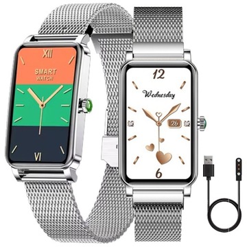 SMARTWATCH ZEGAREK WATCH SMARTBAND BAND PRO SMART MENU PL SPORT DAMSKI PULS
