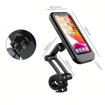 ПРОЧНЫЙ ВОДОНЕПРОНИЦАЕМЫЙ ДЕРЖАТЕЛЬ ДЛЯ ВЕЛОСИПЕДА И МОТОЦИКЛА ДЛЯ ЧЕХОЛА ДЛЯ ТЕЛЕФОНА TRIPOD TOUCH