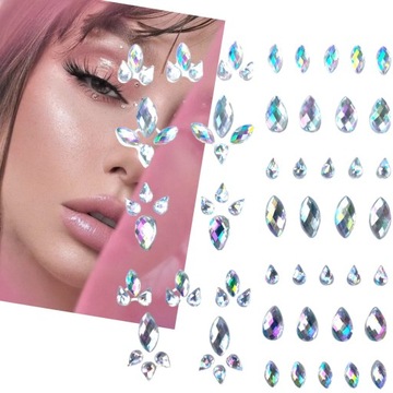 КРИСТАЛЛЫ НАКЛЕЙКИ БРИЛЛИАНТЫ ЛИЦО ГЛАЗА