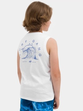 КОМПЛЕКТ 2 ФУТБОЛКИ ДЛЯ МАЛЬЧИКОВ, ТОП БЕЗ РУКАВОВ 4F