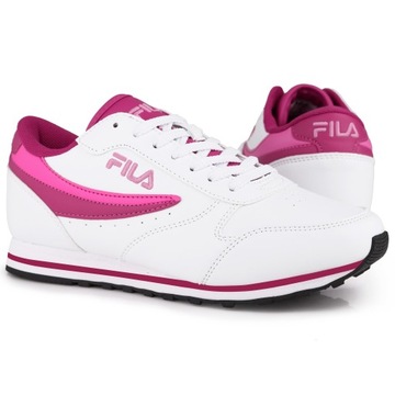 Buty, sneakersy sportowe Fila ORBIT TEENS WHITE FUCHSIA PURPLE