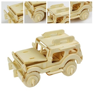 Zestawy do budowania 3D Zestaw modeli pojazdów DIY Rzemiosło SUV