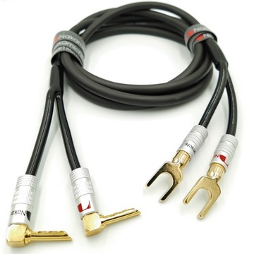 KABEL GŁOŚNIKOWY NAKAMICHI 2x2,5 widełki BFA 3,5m