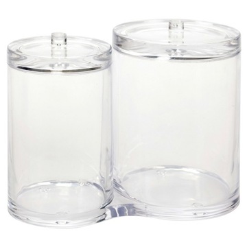 Organizer 2-komorowy na kosmetyki, waciki, płatki, biżuterię na Prezent