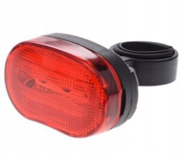 Lampa rowerowa tył 3 LED na baterie TYLNA LAMPA ROWEROWA CZERWONA LAMPA LED