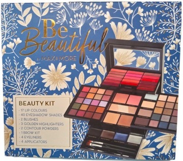 Max&More КАССЕТНАЯ ПАЛИТРА ТЕНЕЙ С КОСМЕТИКОЙ 73 товара HELLO BEAUTY BLUE